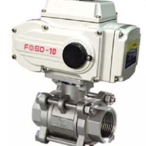 Electric Actuator Ball Valve (SS304) 24VDC “On/Off Type” with Position Indication and Manual Override.